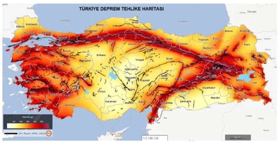 Deprem risk haritası güncellendi! İşte riskli bölgeler 4